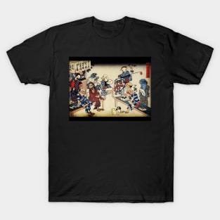 Yokai Monsters Japanese Woodcut print T-Shirt